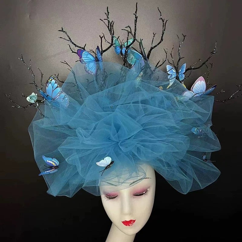 Enchanted Butterfly Garden Fantasy Headpiece