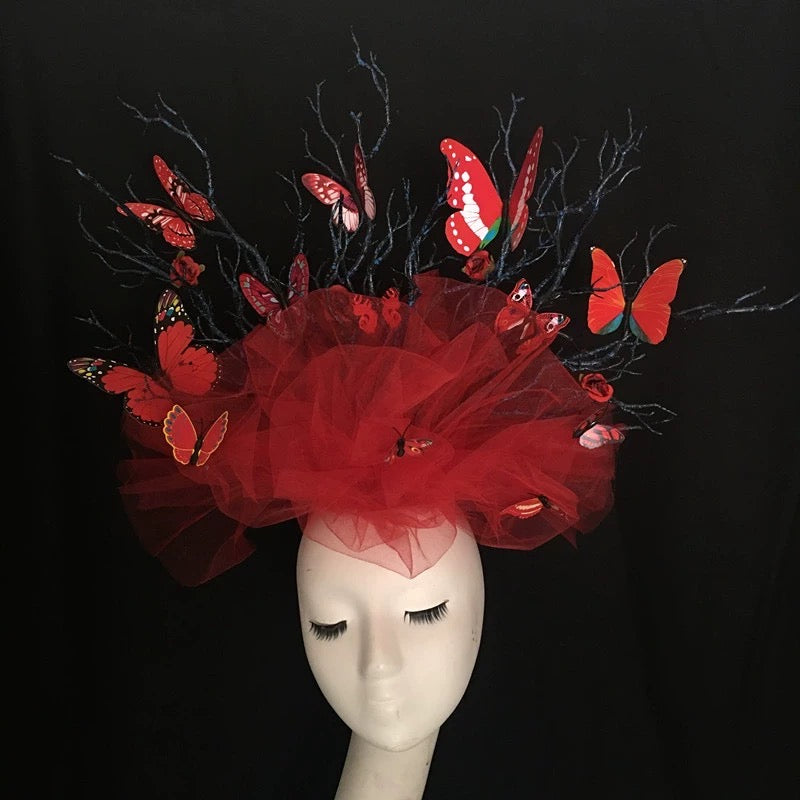 Enchanted Butterfly Garden Fantasy Headpiece