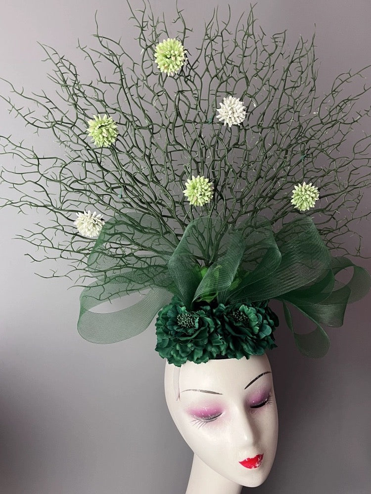 Verdant Verve: A Botanical Headpiece
